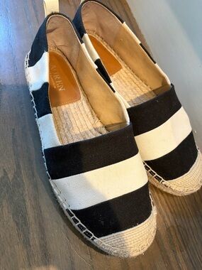Polo by Ralph Lauren Blue black and white loafers flats.